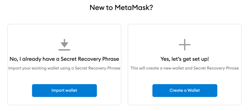 New to Metamask